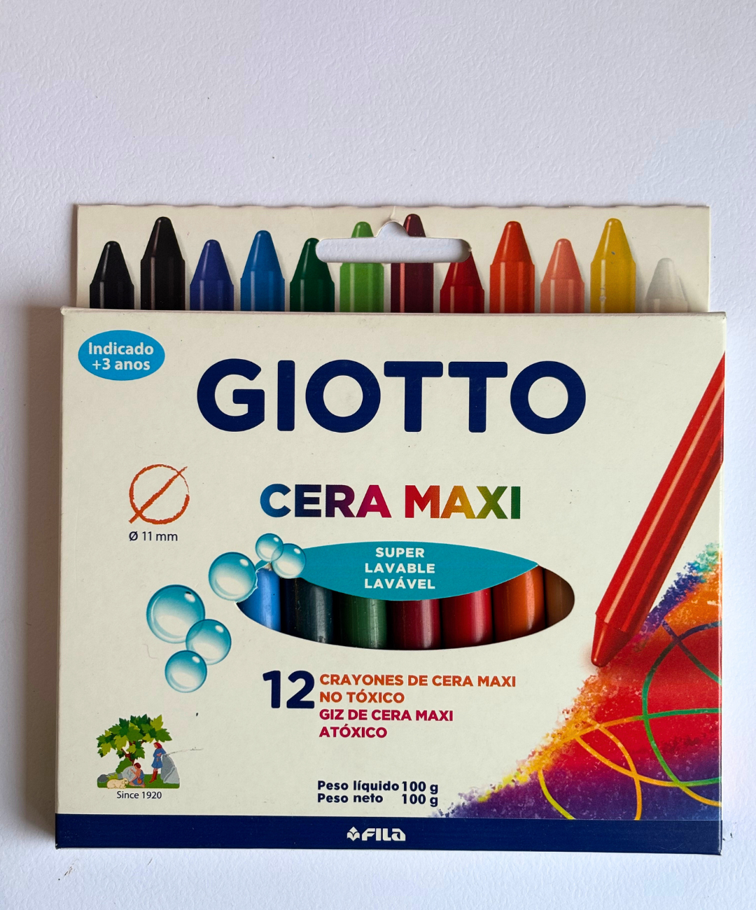 Crayones de Ceras Giotto Maxi x 12
