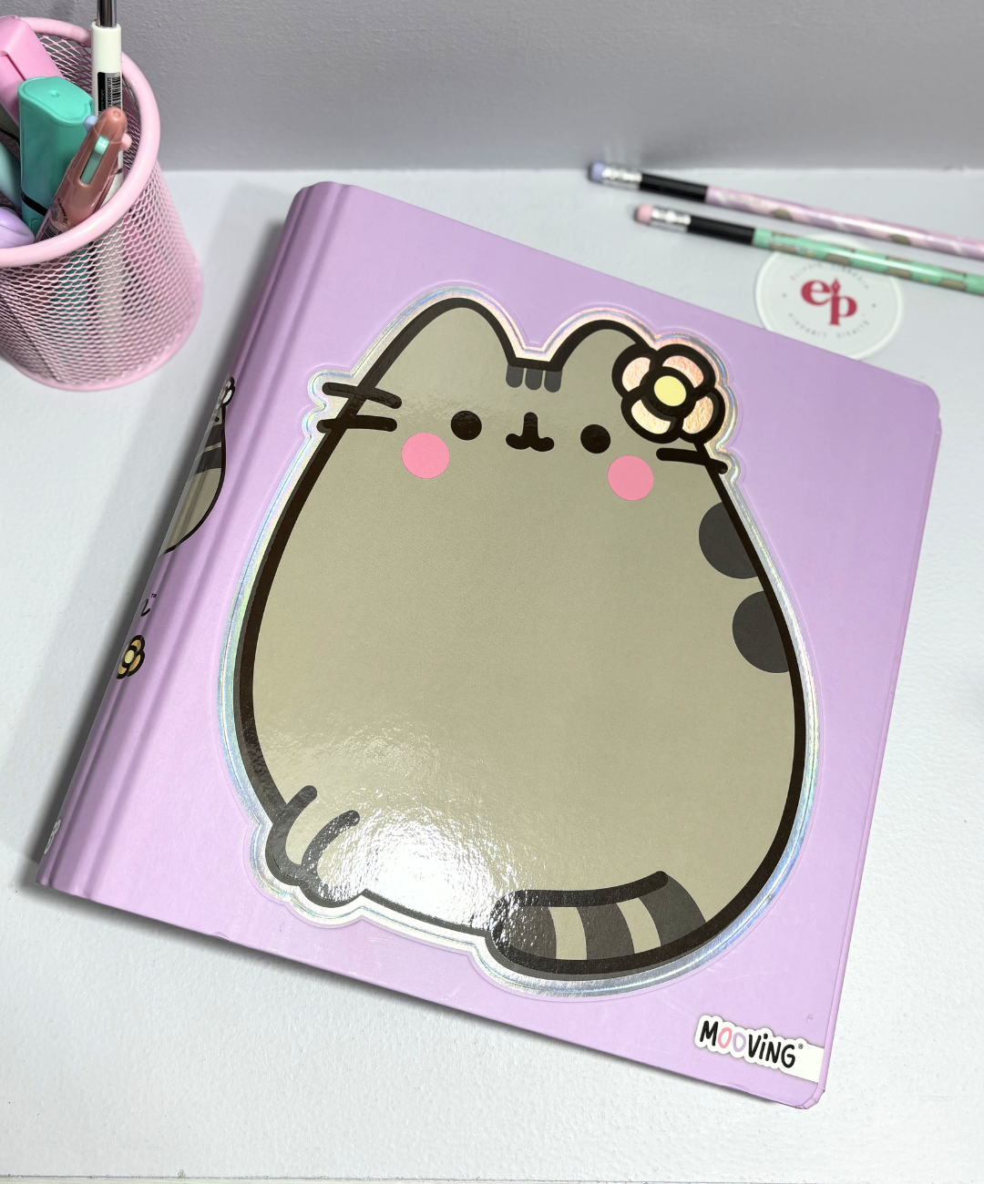 Carpeta escolar Pusheen Violeta 3x40 - Mooving