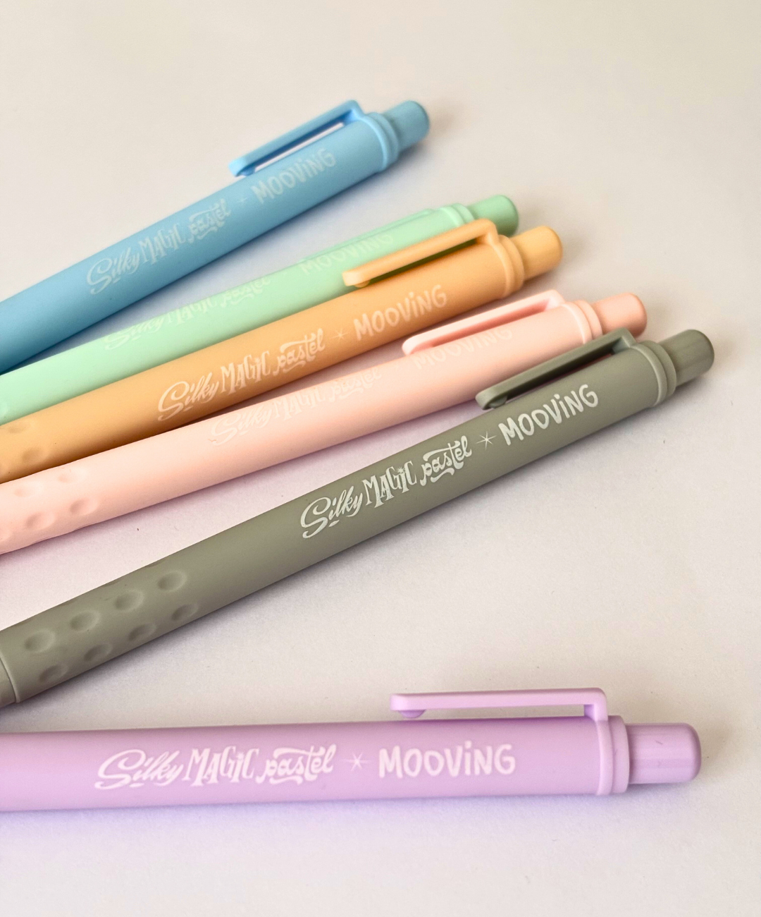 Roller Ball Mooving Silky Magic tinta gel retractil pastel x 6