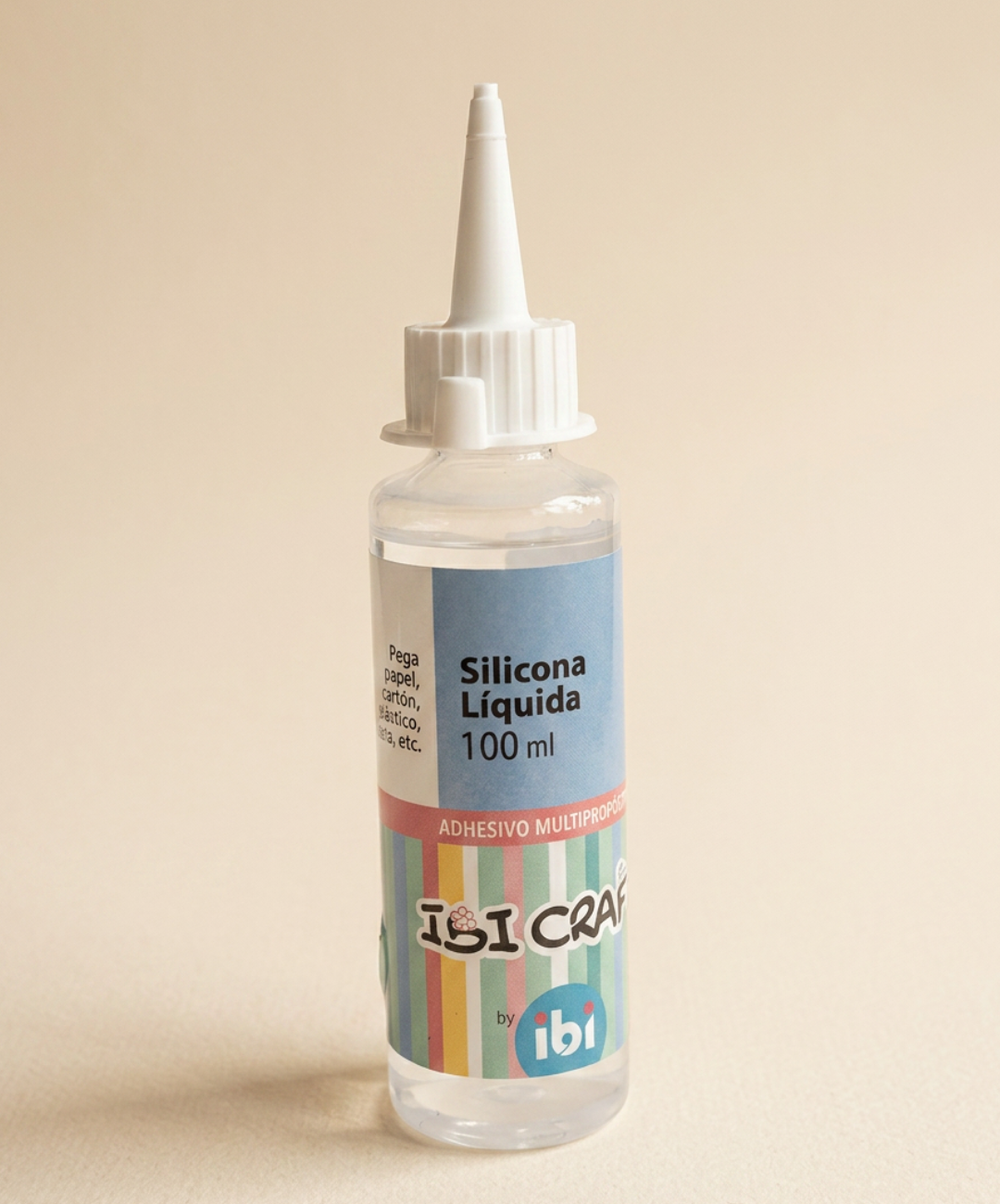 Adhesivo silicona liquida Ibi Craft transparente x 100 ml