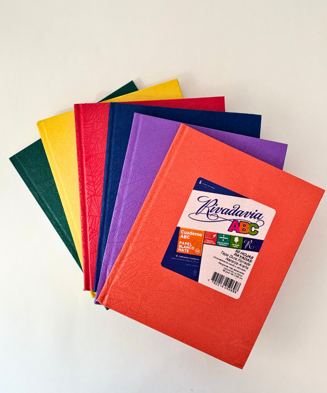 Cuaderno Rivadavia ABC lila arana 50 hojas rayadas