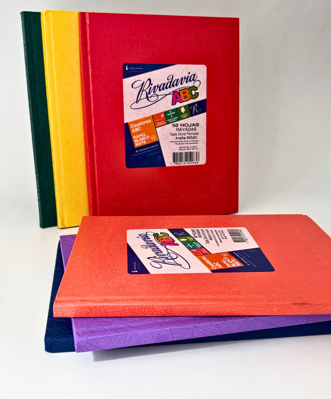 Cuaderno Rivadavia ABC amarillo arana 50 hojas rayadas